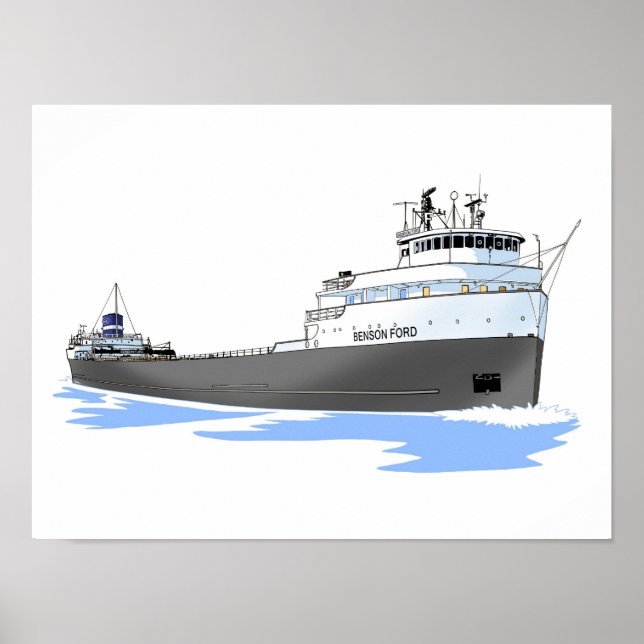 Ford Benson (2) für Frachter der Großen Seen Poster (Vorne)