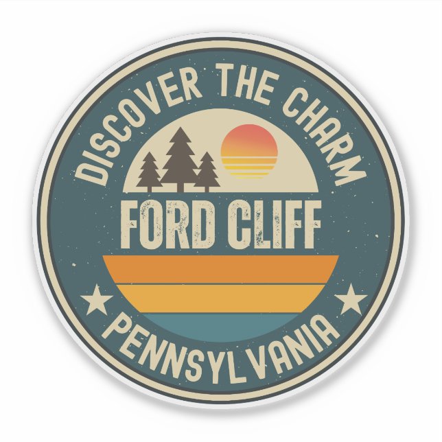Ford Cliff, Pennsylvania Aufkleber (Vorderseite)