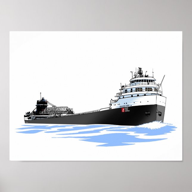 Ford "Great Lakes Freighter Benson" (3) Poster (Vorne)