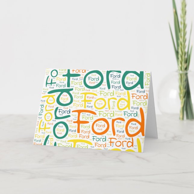 Ford Karte (Vorderseite)