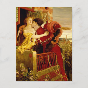 Ford Madox Brown: Romeo und Julia Postkarte