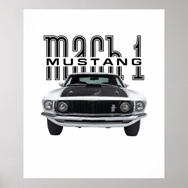 Ford Mustang '69 Mach 1 Poster (Vorne)