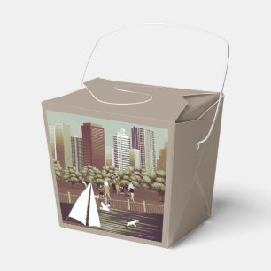 Förderbox für städtische Landschaft Geschenkschachtel
