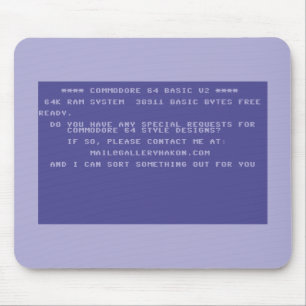 Fordere Dein individuelles Commodore 64-Design an Mousepad