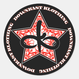 fördern runder aufkleber