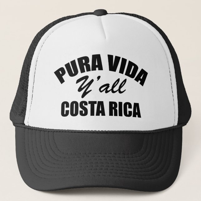 Fördern Sie "reines Lebens-" Costa Rica-Art!!! Truckerkappe (Vorderseite)