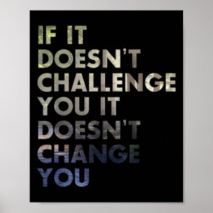 Fordern Sie sich selbst ein Motivierend Geschenk a Poster