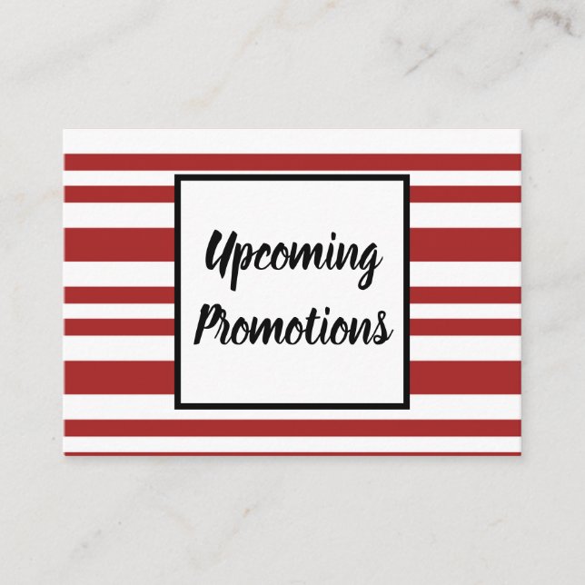 Fördernde Karte des Geschäfts-Feiertags (Vorderseite)