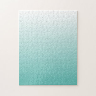 Fordernder Teal-Verlauf Ombre Puzzle