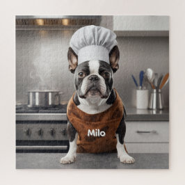 Forderndes Boston-Terrier-Personalisiertes Puzzle