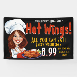 Förderndes heißes Wings.Buffalo Chicken.Customize! Banner