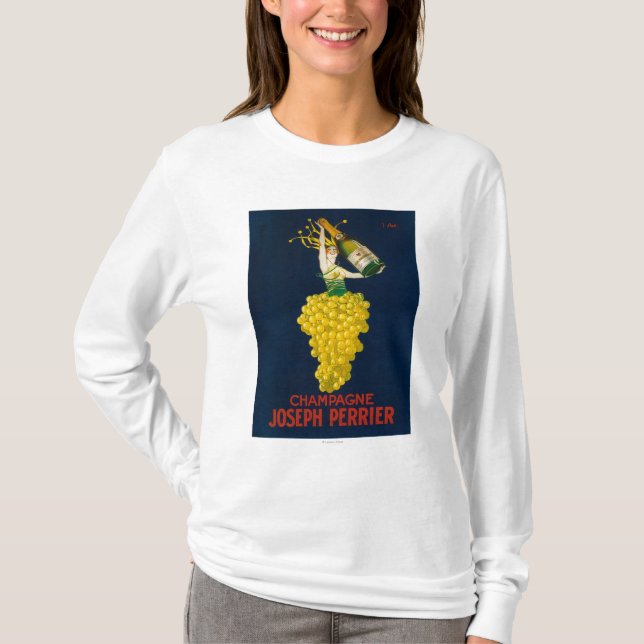 Förderndes Plakat Josephs Perrier Champagne T-Shirt (Vorderseite)