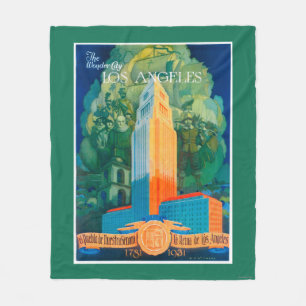 Förderndes Plakat Los Angeless Fleecedecke