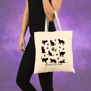 Förderung der Cat-Mama-Leinwand Tragetasche