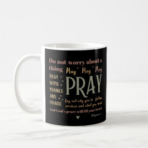 Förderung der Christlichen Bibel Besorgnis beten P Kaffeetasse
