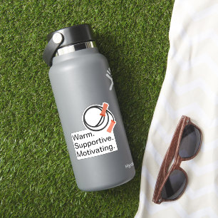 Förderung der Fitness, warme unterstützende Motiva Aufkleber