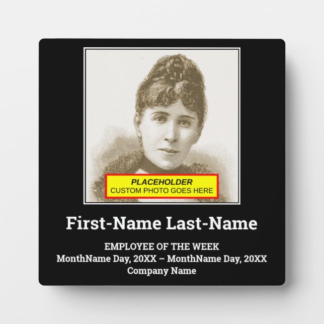 Förderung der Minimalistischen Anerkennung von Per Fotoplatte (Vorderseite)