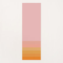Förderung der Orange Pink Horizontal Line Yoga Mat