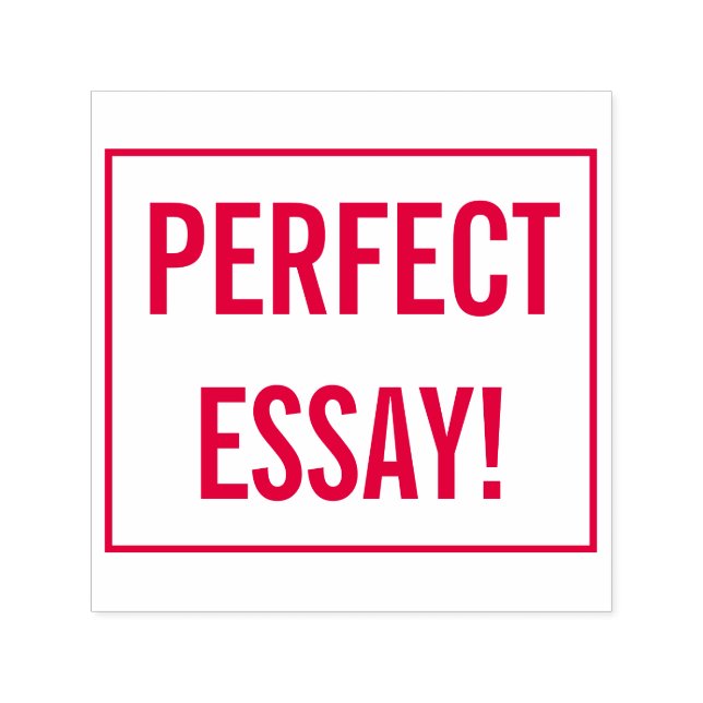 Förderung der "PERFEKTEN ESSAY!" Tutor Rubber Brie Permastempel (Design)