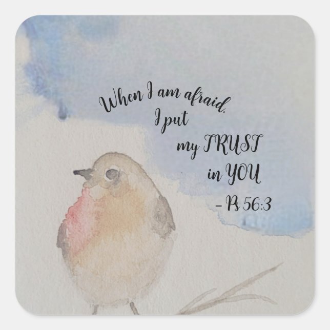 Förderung der Schrift - Text für 2024 Quadratischer Aufkleber (Vorderseite)