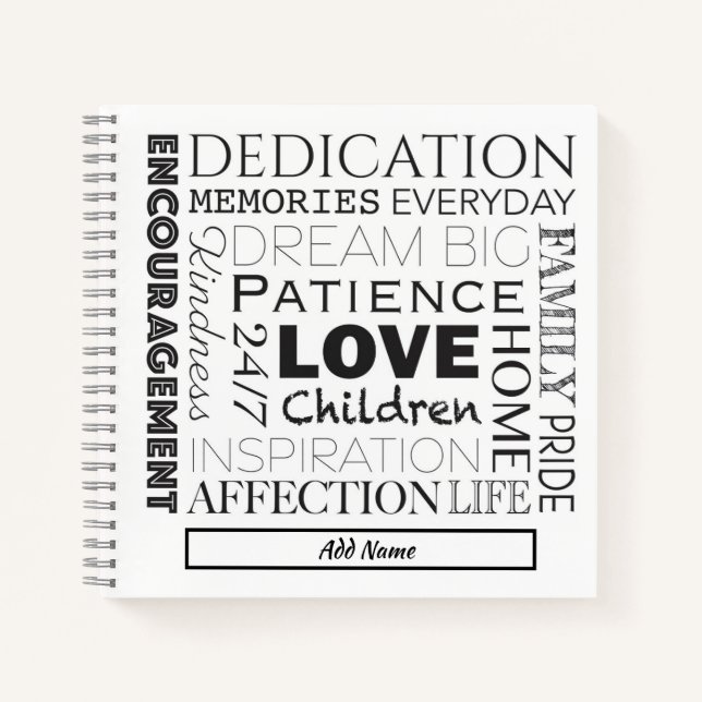 Förderung der Word-Sammlung Notizbuch (Vorderseite)