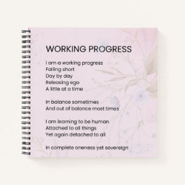 Förderung des Arbeitsprozesses Notizbuch