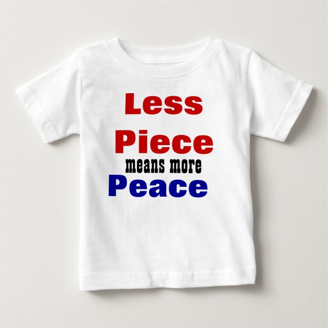 Förderung des Friedensmottos für junge T - Shirt (Vorderseite)