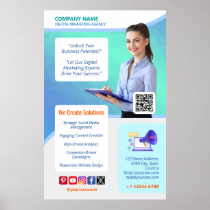 Förderung des Geschäfts mit Ihrem digitalen Market Poster