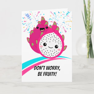 Förderung des Niedlichen Dragon Fruit Cartoon Karte