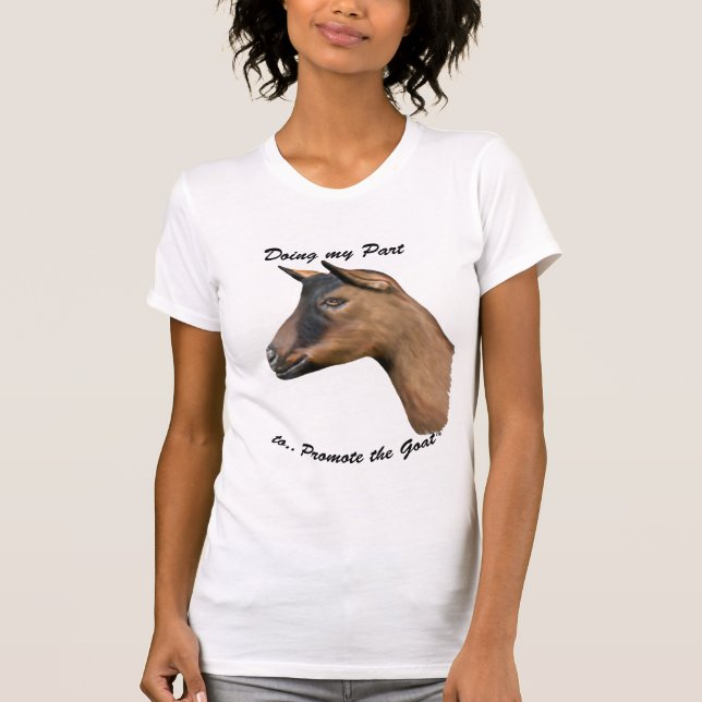 Förderung des Ziegenportraits - Oberhasli T-Shirt (Vorderseite)