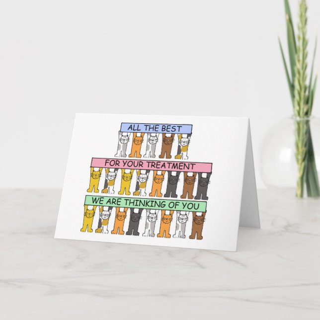 Förderung durch Behandlung von Cartoon Karte (Vorderseite)