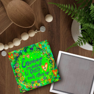 Förderung eines anderen Spaß Inspirivity Green Magnet