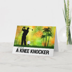 Förderung eines Golfer Golf Sports Theme Karte