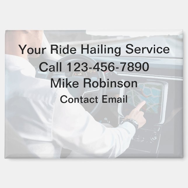 Förderung eines hochwertigen Uber-Treibers Magnet (Vorderseite)