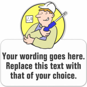 Förderung elektrischer Reparaturen Aufkleber