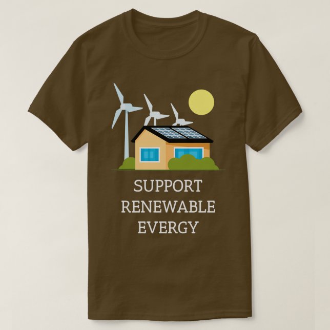 Förderung erneuerbarer Energien T-Shirt (Design vorne)