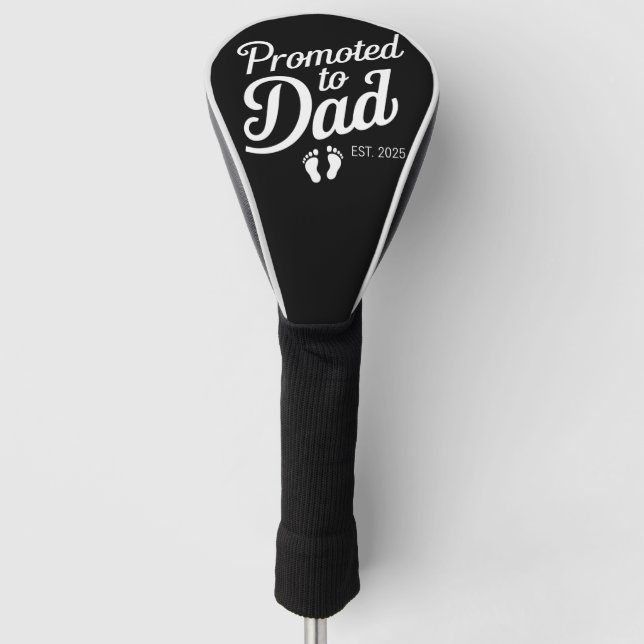 Förderung für Vater EST 2025 Funny bald zum Vater Golf Headcover (Vorderseite)