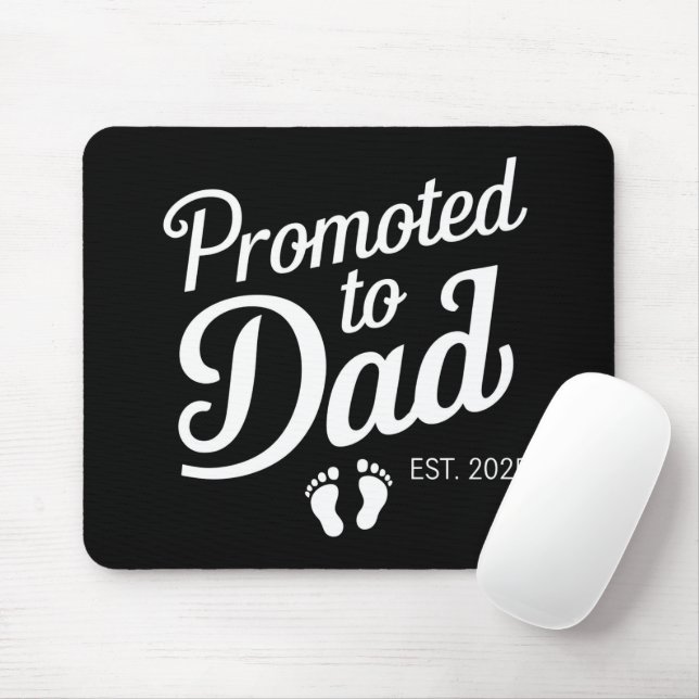 Förderung für Vater EST 2025 Funny bald zum Vater Mousepad (Mit Mouse)