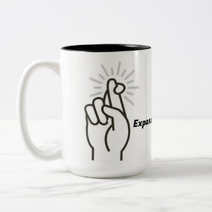 Förderung, Motivation Zweifarbige Tasse