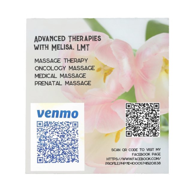 Förderung neuartiger Therapien mit Melisa Notizblock (Vorderseite)