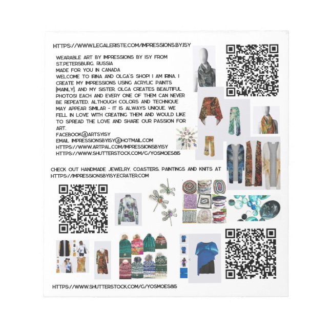 Förderung von Impressionen durch ISY Notepad Notizblock (Vorderseite)