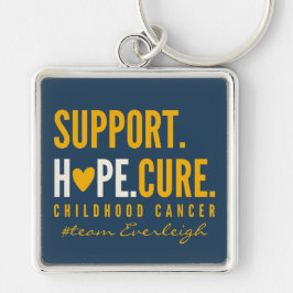Förderung von Krebs im Kindesalter Hoffnung Indivi Schlüsselanhänger