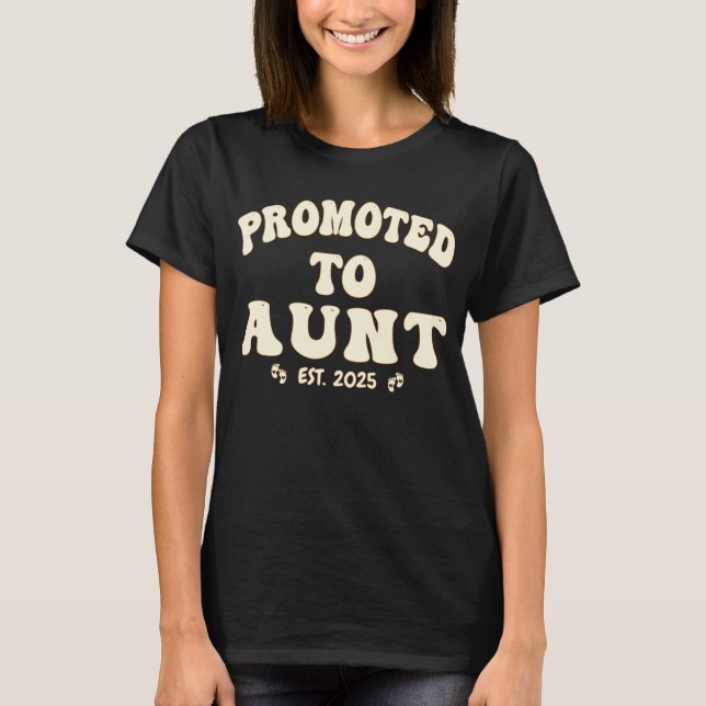 Förderung zur Tante Est. personalisierte neue Tant T-Shirt (Vorderseite)