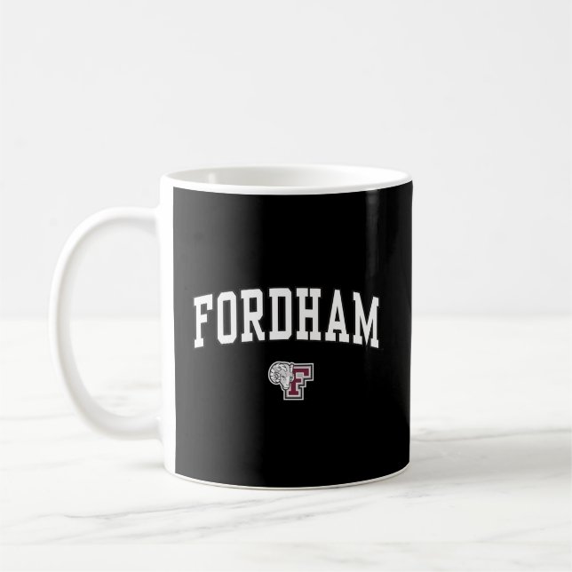 Fordham Rams Arch über Schwarz Kaffeetasse (Links)