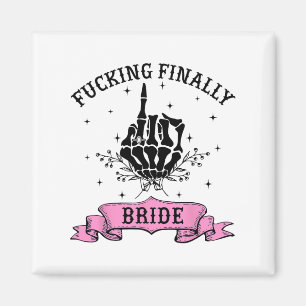 Fording schließlich Bride Skeleton Hand Halloween Magnet