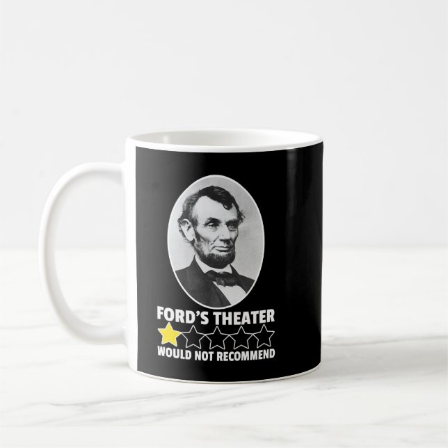Fords Theater würde Abraham nicht empfehlen Kaffeetasse (Links)