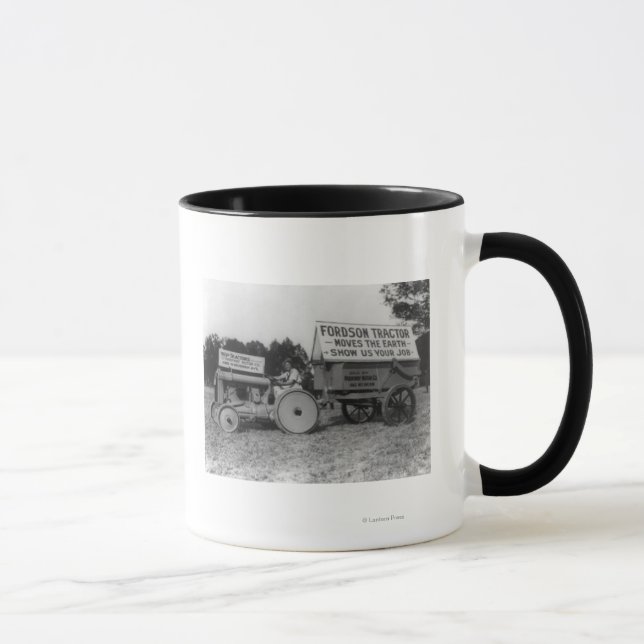 Fordson Tractor Fotograf Tasse (Rechts)