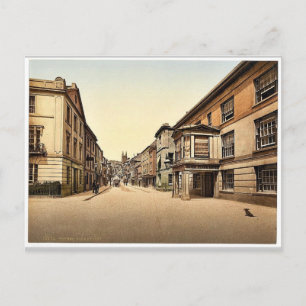 Fore Street, Totnes, England klassisches Photochro Postkarte