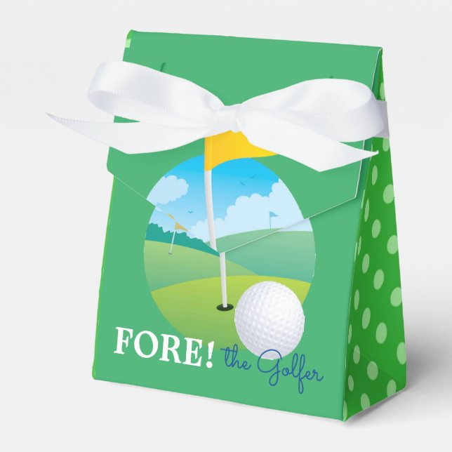 Fore the Golfer Favor Box Geschenkschachtel (Vorderseite)