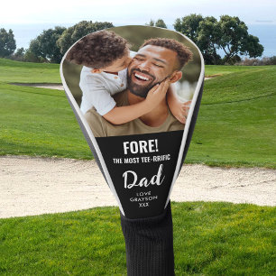 Fore the Most T-Shirt Rific Vater Foto Golf Headcover